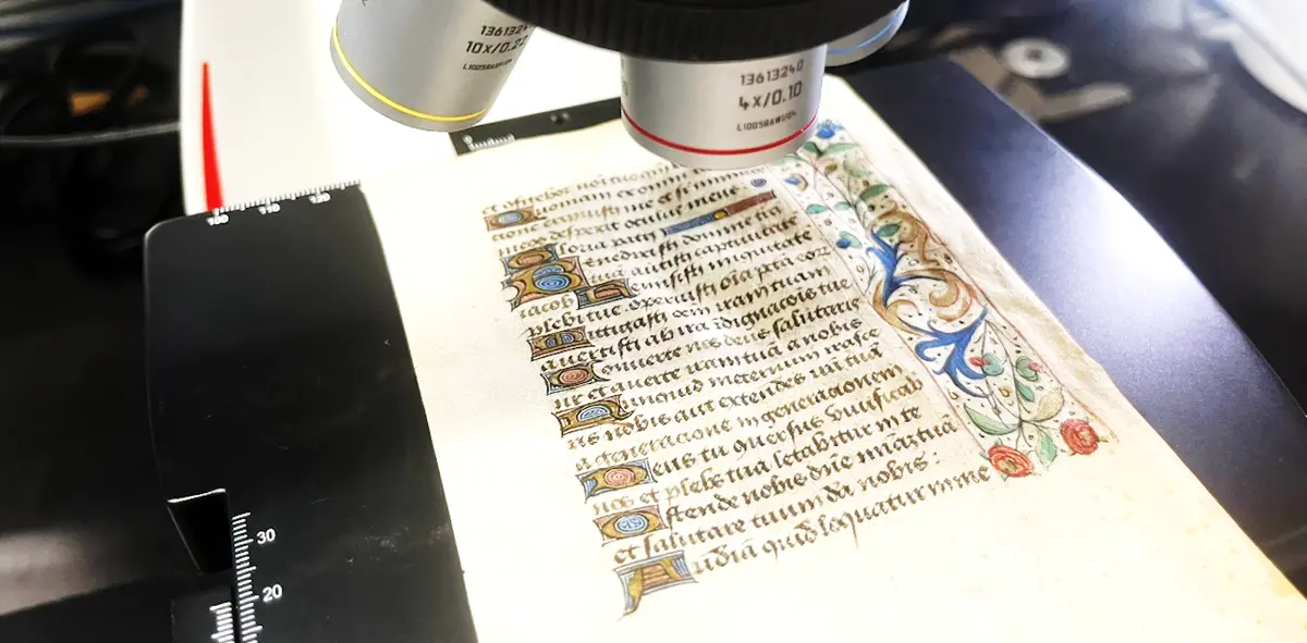 Preview image for As a ‘book scientist’ I work with microscopes, imaging technologies and AI to preserve ancient texts