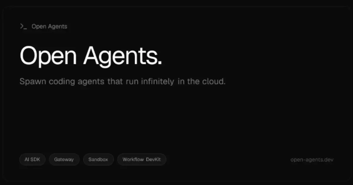 Preview image for Vercel Releases Open Agents to Support Background AI Coding Workflows
