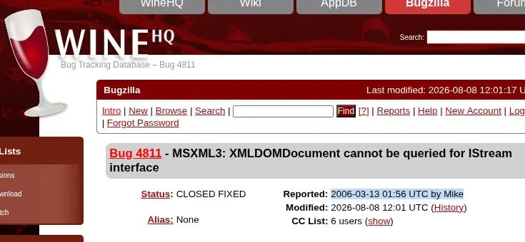 Preview image for Wine 11.15 Released With Wayland Fixes, Fix For A 20 Year Old MSXML3 Bug