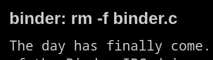 Preview image for Google's "Painful To Maintain" Binder C Linux Driver Being Removed In Favor Of Rust