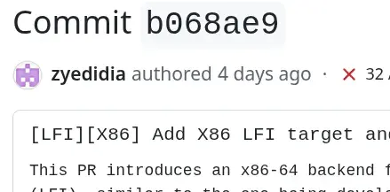 Preview image for LLVM Merges x86 LFI "Lightweight Fault Isolation" Target For In-Process Sandboxing