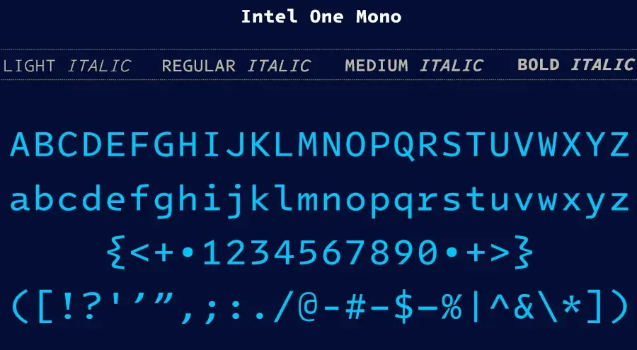 Preview image for Intel Reverses Decision To Cancel Their Open-Source Font Project
