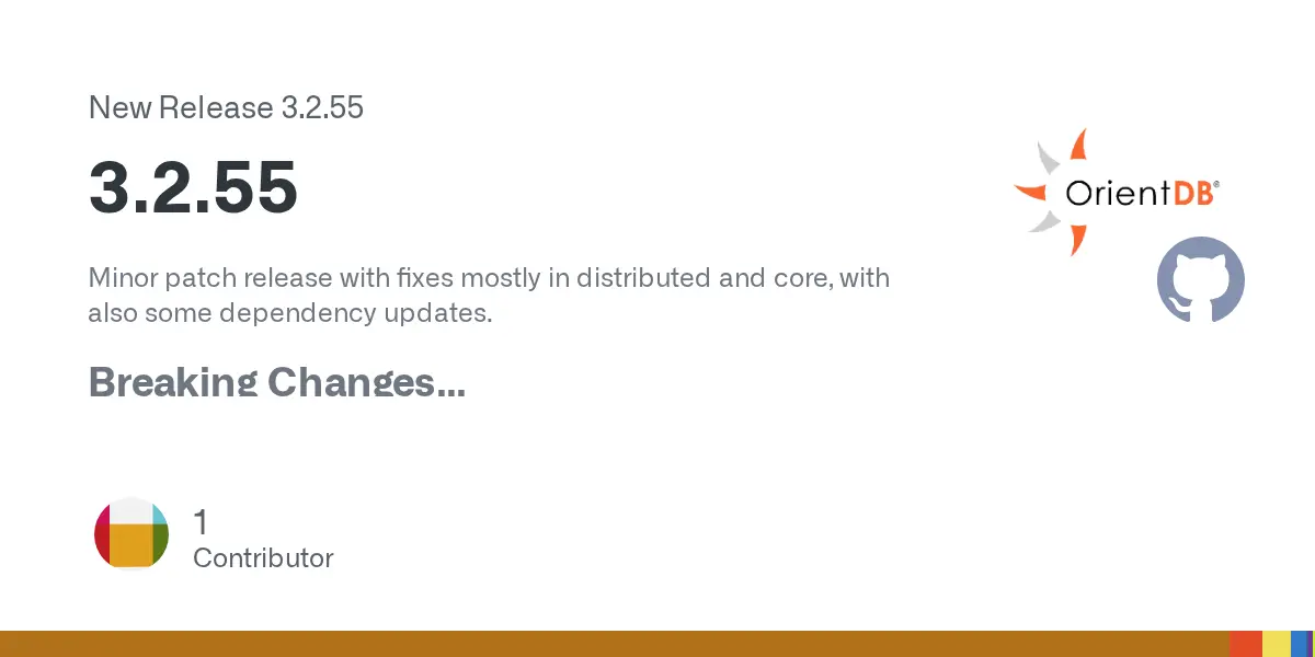 Preview image for Release 3.2.55 · orientechnologies/orientdb