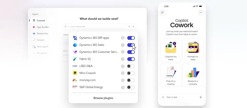 Preview image for 微軟Copilot Cowork新增手機版、加入技能、可整合企業流程