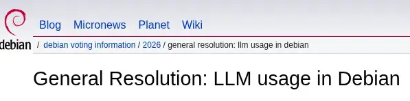 Preview image for Debian Considering General Resolution Over LLM Usage In The Project
