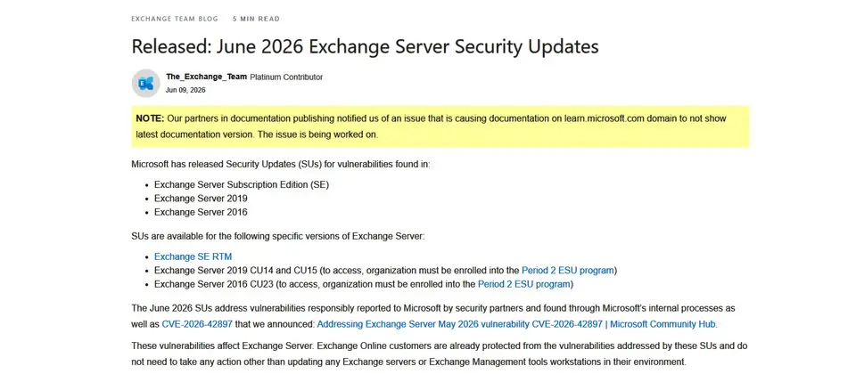 Preview image for 微軟修補已遭利用的Exchange Server零時差漏洞