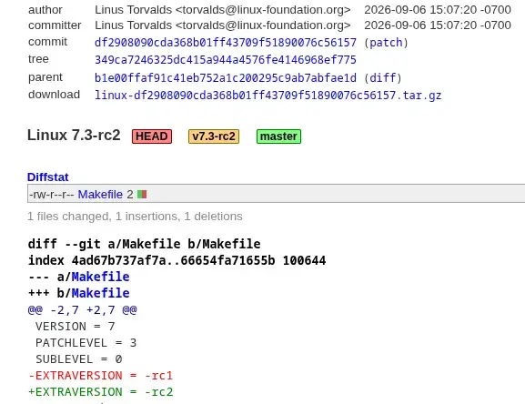 Preview image for Linux 7.3-rc2 Released Following Another Busy Week