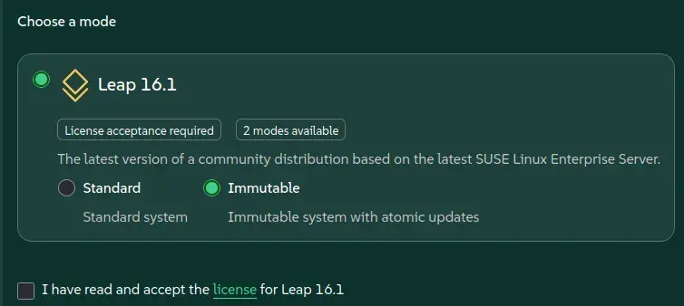Preview image for openSUSE Leap 16.1 RC Released With New Immutable Mode