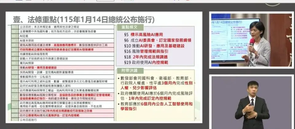 Preview image for 行政院將設國家AI戰略特別委員會，國科會研擬國家AI發展綱領，數發部近期將公布風險分類框架