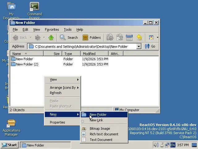 Preview image for ReactOS Introduces Unified Live/Install Media, New Storage Driver
