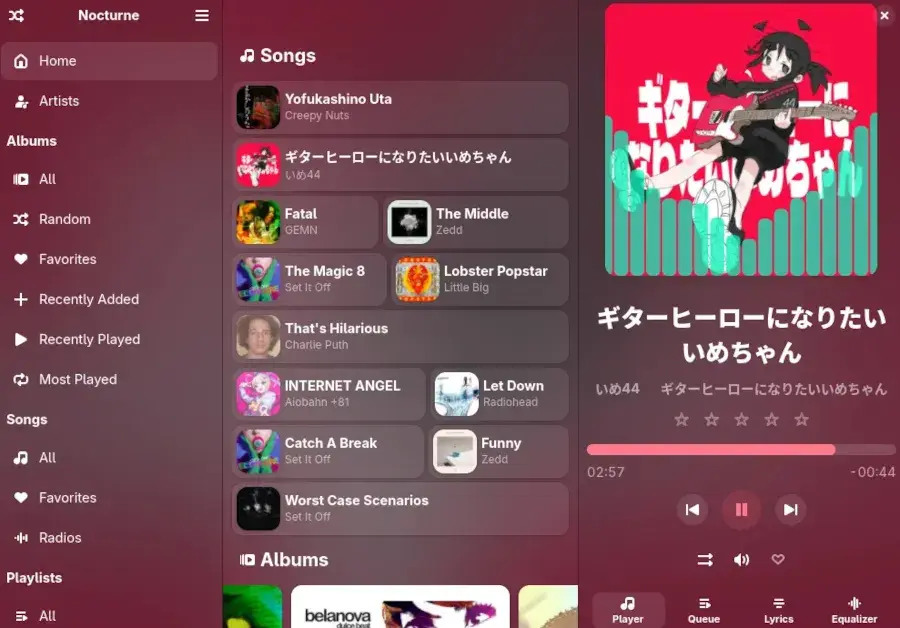 Preview image for Nocturne Is The Latest Music Player For GNOME To Hit v1.0