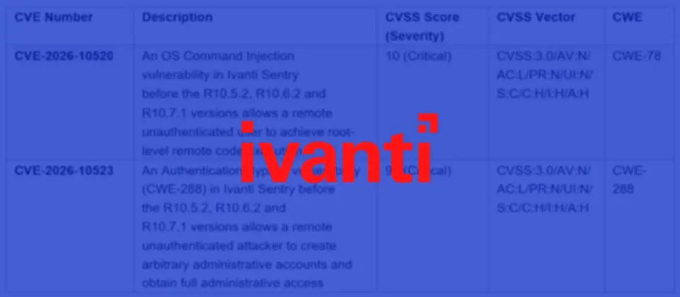 Preview image for Ivanti修補安全閘道Sentry重大漏洞，可讓攻擊者以root權限執行程式碼