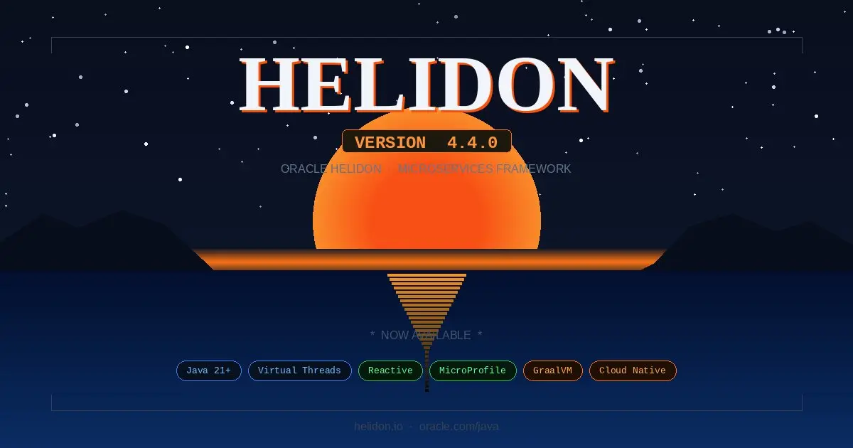 Preview image for Helidon 4.4.0 Introduces Alignment with OpenJDK Cadence and Support via Java Verified Portfolio