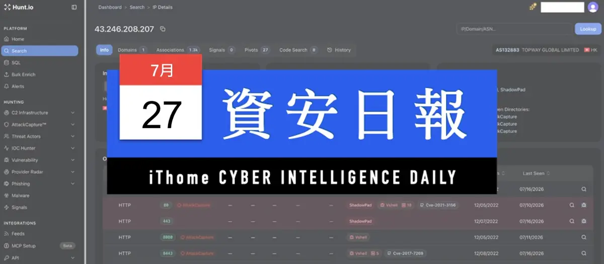 Preview image for 【資安日報】7月27日，泰國財政部驚傳遭中國駭客濫用AI從事自動化攻擊