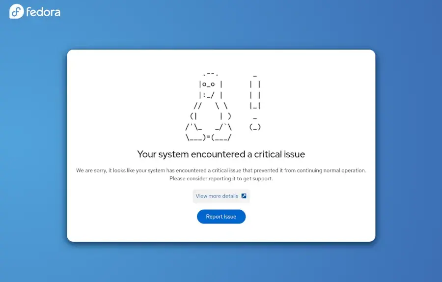 Preview image for Fedora 45 Plan Approved For Web Frontend To Linux's "Blue Screen of Death" DRM Panic