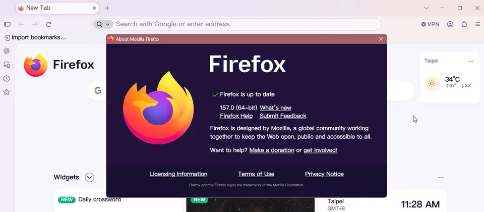 Preview image for Mozilla發布Firefox 157改版，修補近80個弱點