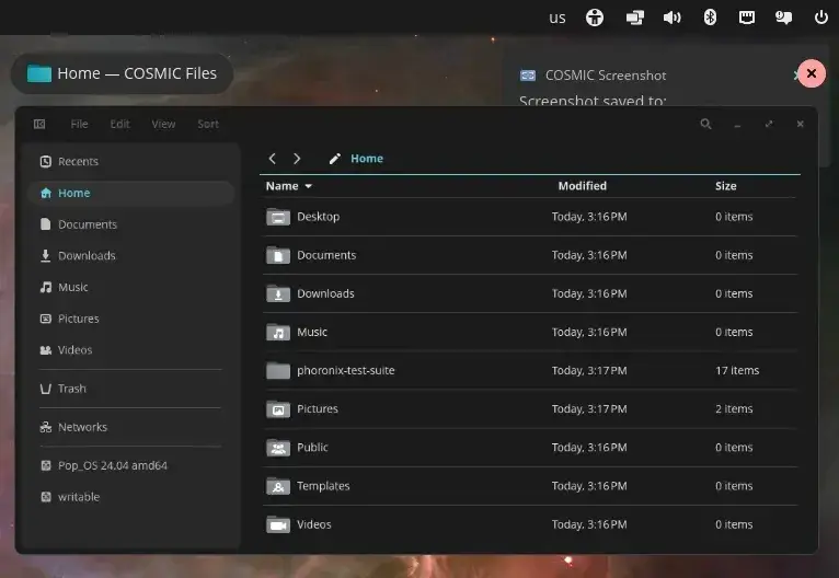Preview image for COSMIC Epoch 1.7 Released: No Longer Slow Browsing Network Filesystems