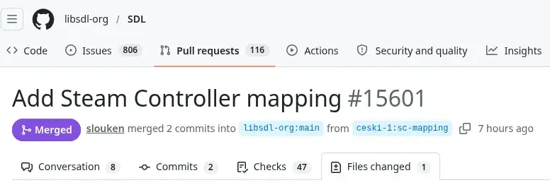 Preview image for Steam Controller Mapping Merged To SDL Library