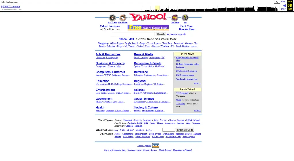 Preview image for Take a nostalgic trip through the early internet with Wayback Machine