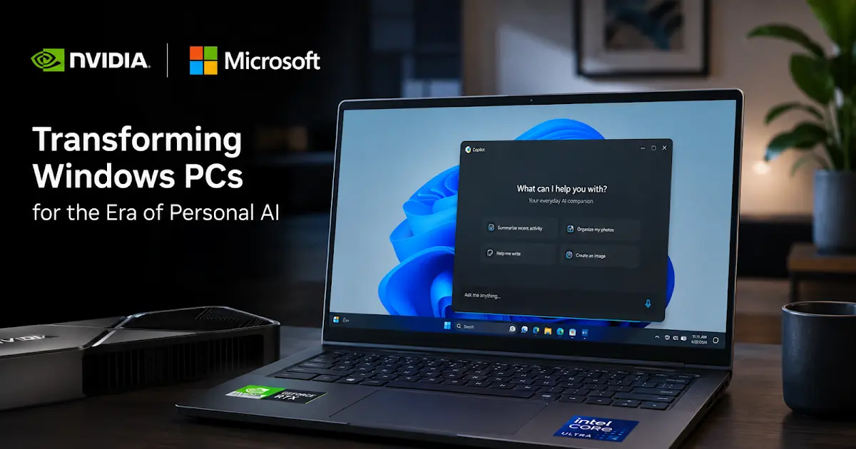Preview image for NVIDIA and Microsoft Transform Windows PCs for the Era of Personal AI