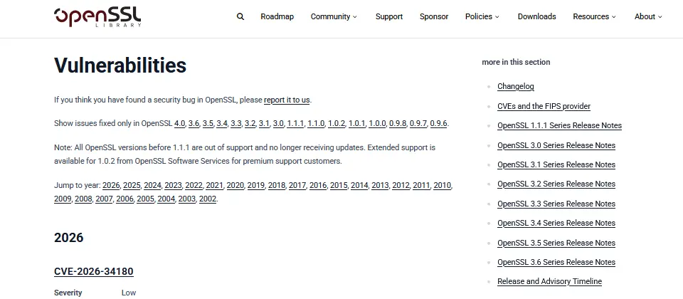 Preview image for OpenSSL修補高風險漏洞，研究人員在AI協助下發現可導致遠端程式碼執行問題