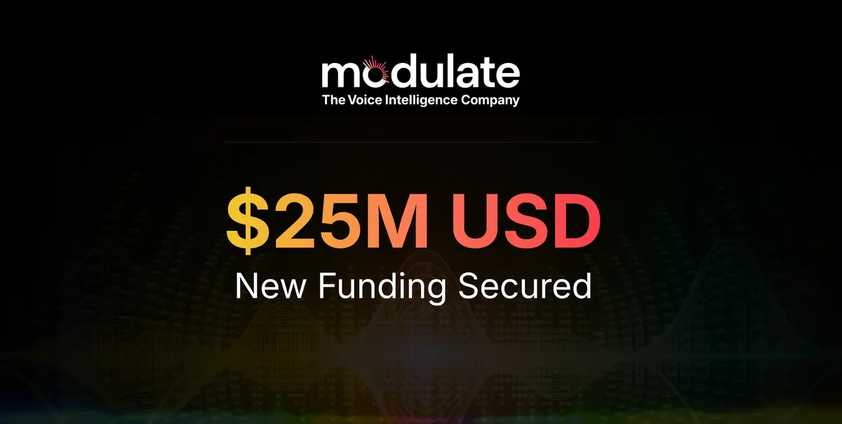 Preview image for Modulate Raises $25M to Scale Its Lead in Frontier Audio-Native AI | Modulate