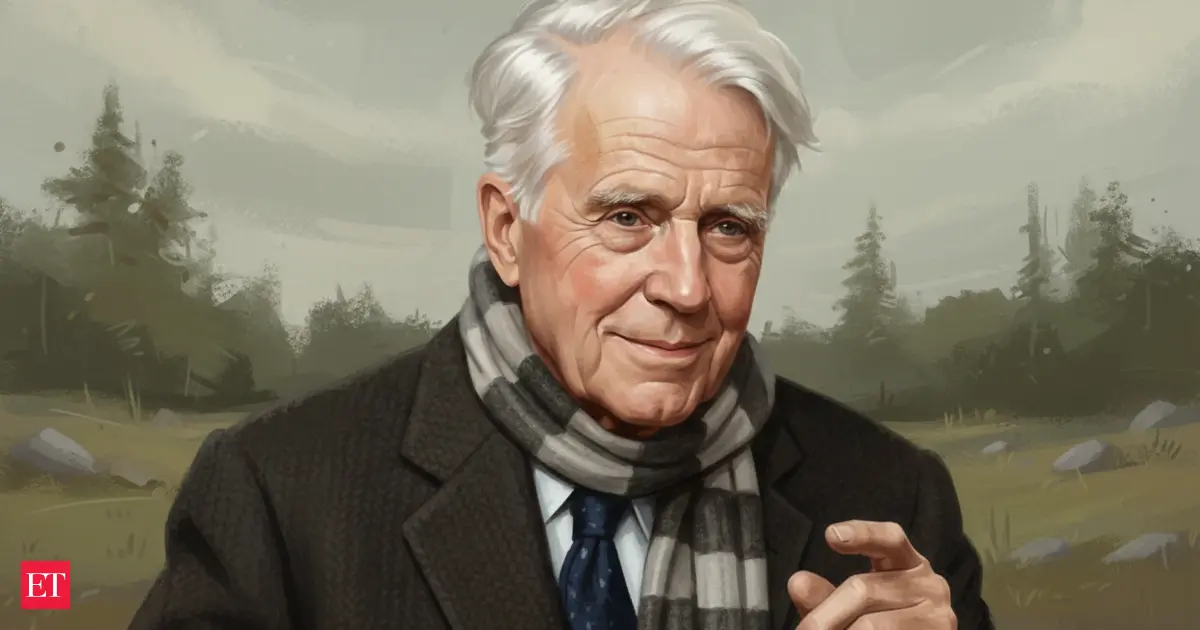 Preview image for Thought of the day by Robert Frost: 'The brain is a wonderful organ; it starts working the moment you get up in the morning and does not stop until you get into the office.'