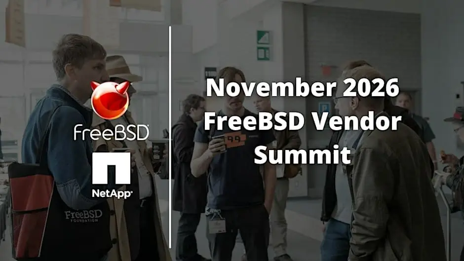 Preview image for November 2026 FreeBSD Vendor Summit