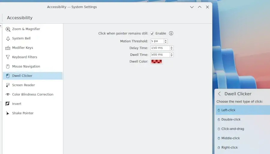 Preview image for KDE Plasma 6.8 Lands Dwell Clicker Support To Improve Accessibility On Wayland