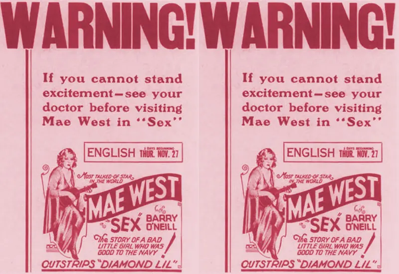 Preview image for This Week in Literary History: Mae West is Sentenced to Ten Days in Jail for Obscenity