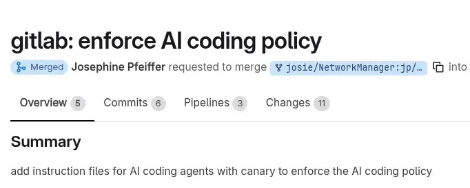 Preview image for NetworkManager Works To Enforce AI Policy By Tricking AI Agents To Add A Canary