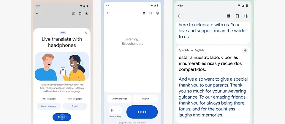 Preview image for Google翻譯引進Gemini原生語音能力，開始測試即時語音翻譯功能