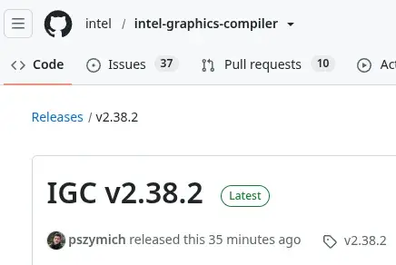 Preview image for Intel IGC 2.38.2 Brings Latest Round Of Graphics Compiler Improvements