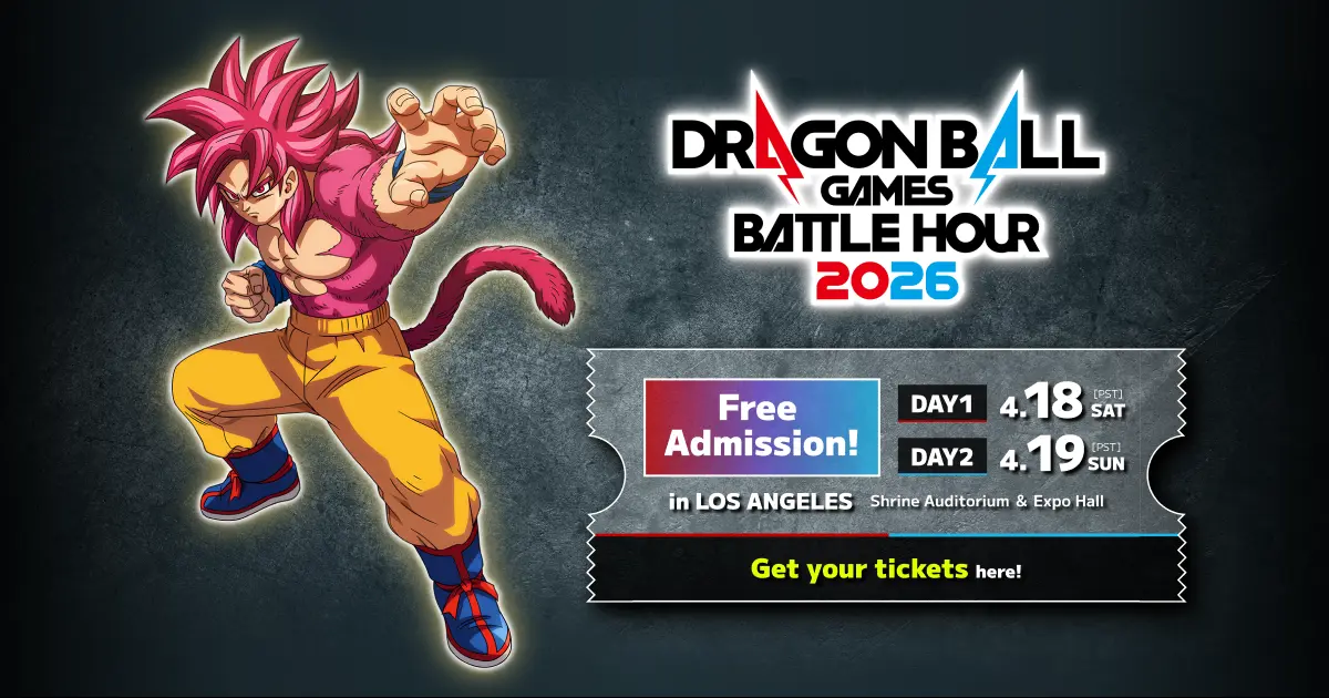 Preview image for DRAGON BALL Games Battle Hour 2026 Official Site