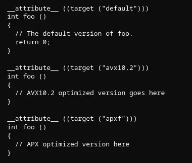 Preview image for GCC 17 Merges Function Multi-Versioning For APX &amp; AVX10.2