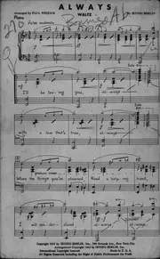 Preview image for Always Waltz Ver. 1 : Berlin, Irving : Free Download, Borrow, and Streaming : Internet Archive