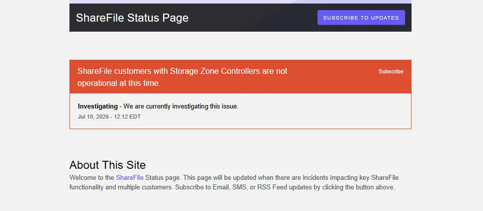 Preview image for Progress要求ShareFile用戶關閉Storage Zone Controller，因應突發資安威脅