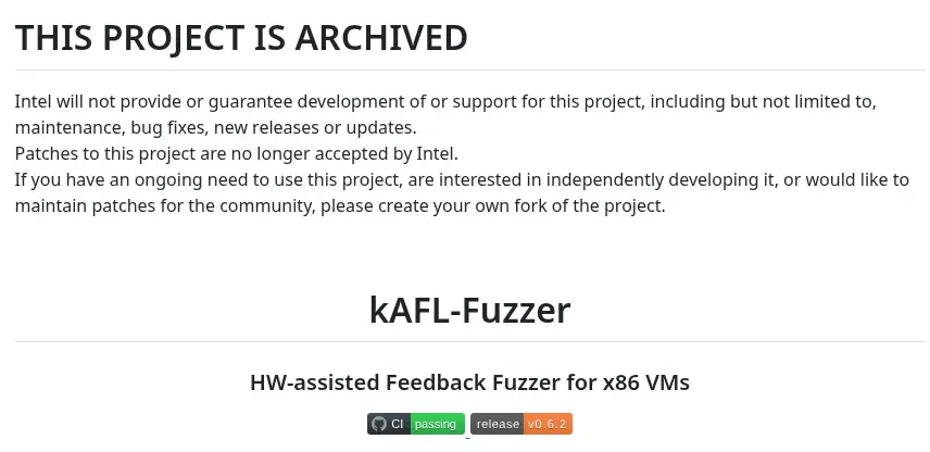 Preview image for Intel Ends Work On Open-Source kAFL-Fuzzer For Fuzzing VMs
