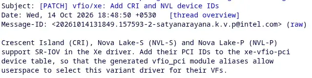 Preview image for Intel Nova Lake S &amp; Nova Lake P To Support SR-IOV With Xe Graphics