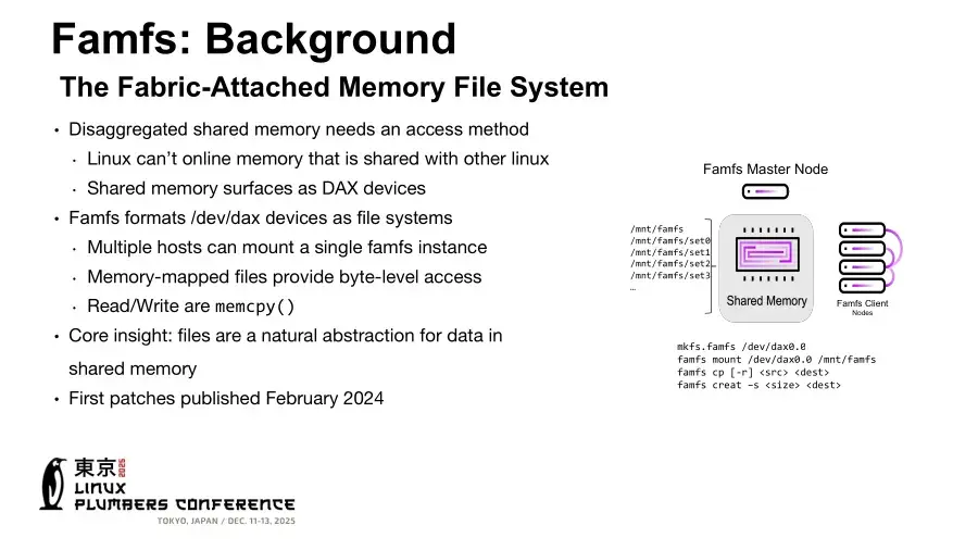Preview image for Linux 7.3 Makes Preparations Toward Upstreaming FAMFS File-System