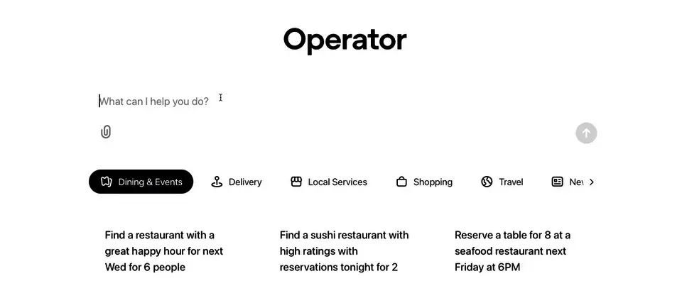 Preview image for OpenAI公布AI代理人Operator，美國Pro方案用戶先試用