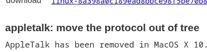 Preview image for Linux Finally Ends AppleTalk Protocol Support