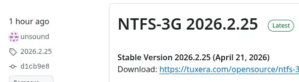 Preview image for NTFS-3G FUSE Driver Sees First New Release In Four Years