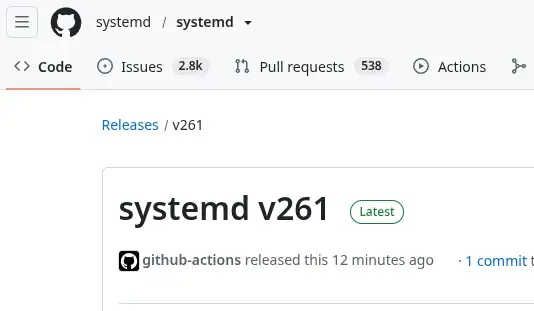 Preview image for systemd 261 Released With New systemd-sysinstall OS Installer, IMDSD &amp; Storagectl