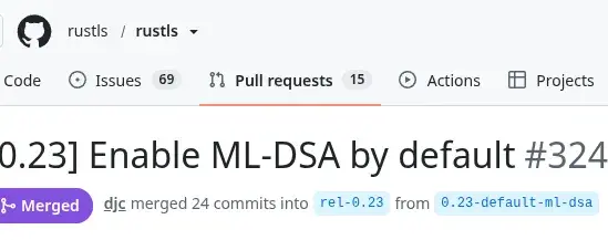 Preview image for Rustls 0.23.44 Released With ML-DSA Certificates Enabled By Default