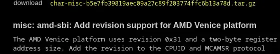 Preview image for AMD SBI Driver Preps For EPYC Venice With Linux 7.1