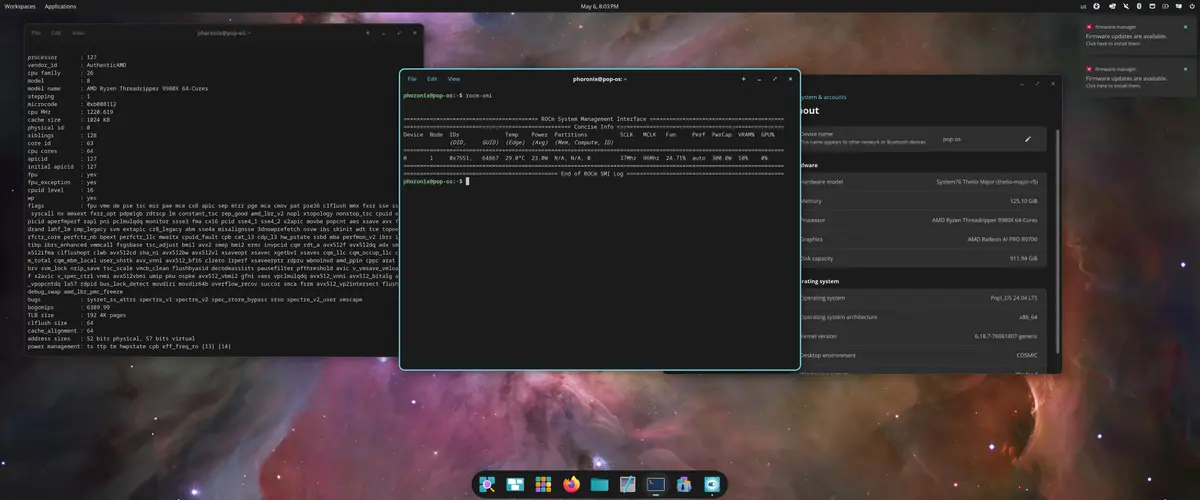 Preview image for COSMIC Epoch 1.1 Released With COSMIC-Monitor, Compositor Improvements
